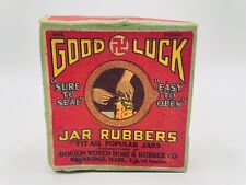 Vintage Good Luck Jar Rubbers Boston Woven Hose &Rubber Early 1900’s NOS Sealed picture