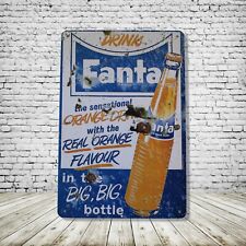 Fanta Vintage Style Tin Metal Bar Sign Poster Man Cave Collectible New picture