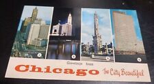 VINTAGE POSTCARD 1965 GREETINGS FROM CHICAGO THE BEAUTIFUL picture