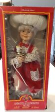 VTG 24” Mrs Santa Claus Telco Animated Illuminated Motionettes 1996 Chef READ  picture