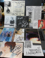 Lot of 12 different Folk/Country Singers with autographs--See above for list picture