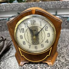 Vintage 1930's INGRAHAM Model D-157 Art-Deco  Electric Mantle Clock Works picture