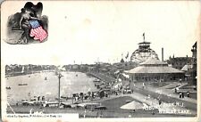 Wesley Lake, Asbury Park NJ Amusement UDB Vintage Postcard F78 picture