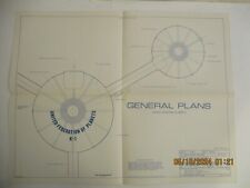 GENERAL PLANS DEEP SPACE STATION K COMPLETE SET OF 4 BLUEPRINTS 1978 picture