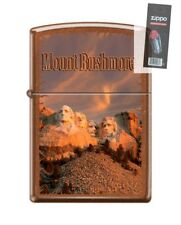Zippo 21184 Mount Rushmore Washington Lincoln Jefferson Lighter + FLINT PACK picture