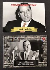 Frank Costello  2023 HISTORIC AUTOGRAPHS Cards Mob 1 &  2 ,  Lot of 2 cards picture