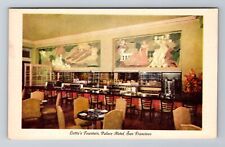 San Francisco CA-California, Palace Hotel, Lotta's Fountain, Vintage Postcard picture