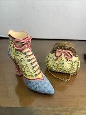 Celebrating Home Interiors Shoe & Purse - Set of 2 Figurines B7 picture