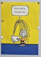 RARE VINTAGE 1958 PEANUTS CHARLIE BROWN CHARLES SCHULTZ LITHOGRAPH PRINT POSTER picture