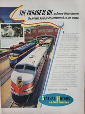 1941 General Motors Locomotives Print Advertising Life Magazine Tearsheet Trains picture