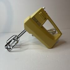 Vintage Harvest Gold GE General Electric 3 Speed Hand Mixer  D1M24 Works picture