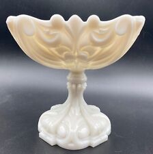 Vallerysthal Portieux Opaline Compote Milk Glass Candy Dish 6