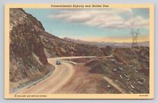 Postcard Transcontinental Highway over Boulder Dam picture