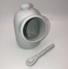 Norpro White Ceramic Salt Cellar Pig with Spoon picture
