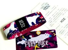 ZOX **PLAY NICE** Rare Small Wristband w/Card POLAR BEAR picture
