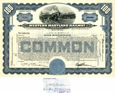 Western Maryland Railway Co. issued to J. Sterling Rockefeller - Stock Certifica picture