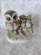 Vintage Homco Momma Owl With Babies Figurine #1298 picture