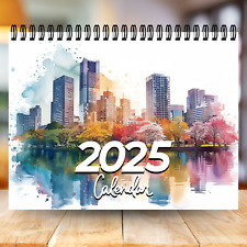 2025 Calendar | 12 Month Calendar | City Calendar | Minimalist Calendar picture
