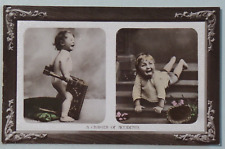 A Chapter of Accidents 1910 Children Crying Real Photo Art Postcard RPPC 3721 picture