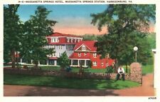 Postcard VA Harrisonburg Massanetta Springs Hotel Linen Vintage PC b559 picture
