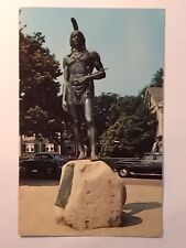 Statue Of Massasoit Protector Of The Pilgrims Plymouth Postcard picture