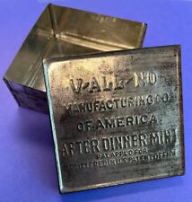 Antique 1910 Advertising V-All-No After Dinner Mint Embossed Galvanized Tin Box picture