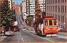 San Francisco Street Scene UPS Delivery Truck California Vintage Postcard c1960 picture