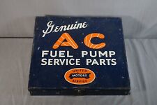Vtg Genuine AC Fuel Pump Service Cabinet Display Metal United Motor w/ Parts picture