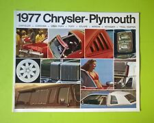 1977 Chrysler Plymouth Dealer Sales Brochure Volare trail duster arrow fury van picture
