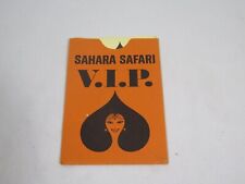vintage Sahara Safari V.I.P coupon book picture