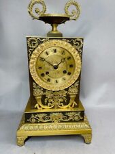 Elegant 19th Century Gilt Bronze Table Clock with Cornucopia and Laurel Wreaths picture