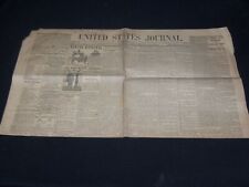 1853 AUGUST 1 UNITED STATES JOURNAL NEWSPAPER - VOLUME 4 NO. 9 - NP 3879C picture