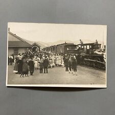Burlington WY RPPC View Train Depot On July 4th After Rodeo At Gillette Wyoming picture