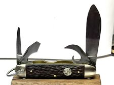 Vintage Ulster USA Official Boy Scouts Of America Knife Snap On All Blades Clean picture