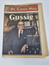 Vintage St Louis Sun Sat Sept 30 '89 Gussie Busch dies at 90 Complete Vol 1 Nbr6 picture