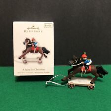 Horse Racing Ornament A Pony for Christmas 2010 Horse Jockey Race picture