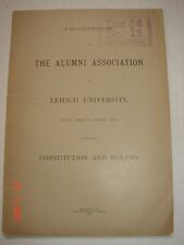 LVRR CO - Alumni Association LEHIGH UNIVERSITY 1893-1894 Constitution & By-Laws picture