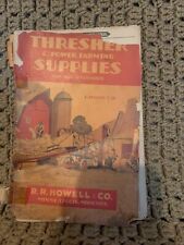 Vintage 1938 RR Howell Catalog Thresher And farming supplies Saw Mill picture