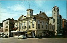 Postcard~Charles Town, W.V.~Charles Washington Hall~Street View~Vintage Cars picture