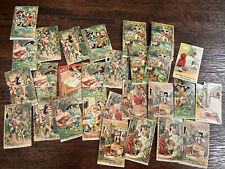 Miniature Antique Raphael Tuck Mixed Lot Of Victorian Fairy Tale Die Cuts picture