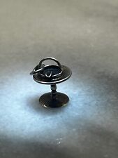 Sterling Art Deco Smoking Stand Charm Vintage 1930s Rare Ashtray Jewelry picture