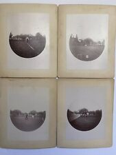 4 Vintage Kodak 1890’s Round No 1 Photographs Tennis Croquet Players picture