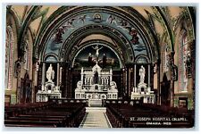 c1940s St. Joseph Hospital Chapel Interior Altar View Omaha Nebraska NE Postcard picture