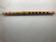 Bamboo Traditional Brown Bansuri Wooden Flute, Rustic Musical Decor picture