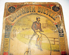 Rare c1880's POPE MFG. CO. High Wheel BICYCLE HANGING STORE ADVERTISING PLACARD picture
