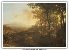 Italian landscape with mule driver Jan Both picture