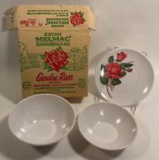 Vintage 1950s Royalon Melmac 3-Pc. Garden Rose Pattern Place Setting NEW IN BOX picture