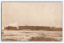 c1910's Passenger Train Accident Locomotive RPPC Unposted Photo Postcard picture