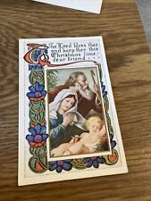 Vintage Postcard The Lord Bless thee and Keep thee this Christmas time picture