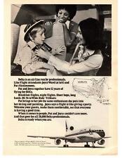 1976 Delta Airlines Wide-Ride L-1011 TriStar 256 Seat Superjet DC-9 Print Ad picture